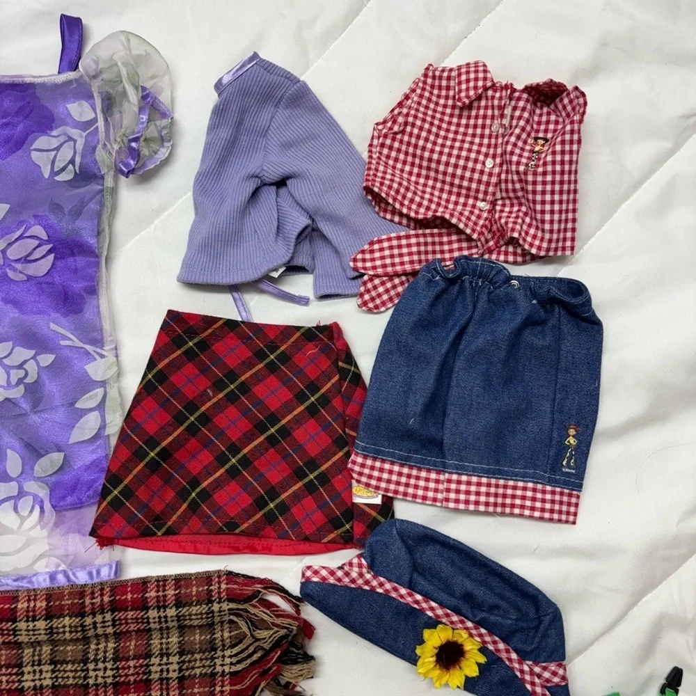 Bundle Doll Clothing, Accessories- bags, backpacks, purses hats, scarves Set 18”